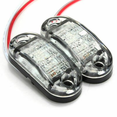 Feu De Gabarit Latéral LED Rouge 12V - Pour Camion, Caravane, Voiture, Dimensions 66x18x27mm