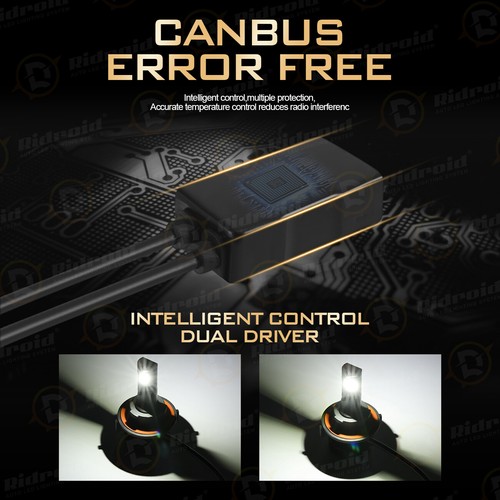 Kit de bombillas LED para faros Ridroid H13 9008 haz alto bajo 6500K blanco súper brillante - Imagen 5 de 15