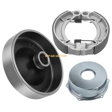 Rear Brake Drum Hub Cover W/Shoes Kit for Yamaha Grizzly 350 YFM350 2007-2014