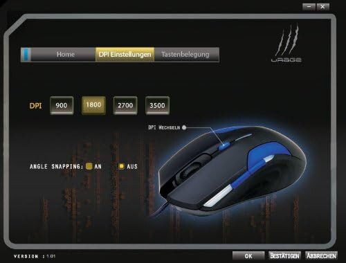Gaming Maus Hama 113717 uRage Reaper Avago 3090 900-3500dpi + Gewichtsmagazin - Bild 6 von 9