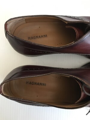 Magnanni Manolo Medallion Toe Brown Oxford Shoe 20518‎ Mens Size 10.5 M Magnanni Manolo Medallion Toe Brown Dress Oxford Shoes Mens  main image 4