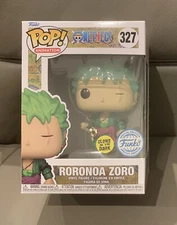 One Piece: RORONOA ZORO (GLOW) #327 FUNKO Pop Vinyl Figure AUTHENTIC +PROTEC