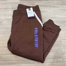 NWT Member's Mark Women's Drawstring Sherpa Lined Jogger Cinnamon Stick XXL