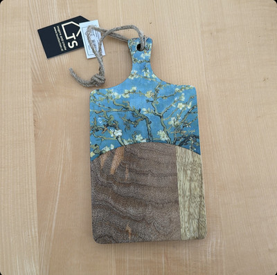 Neu Schneidebrett, Holz, gehärtetem Glas, Vincent Van Gogh Style, Küche Deko