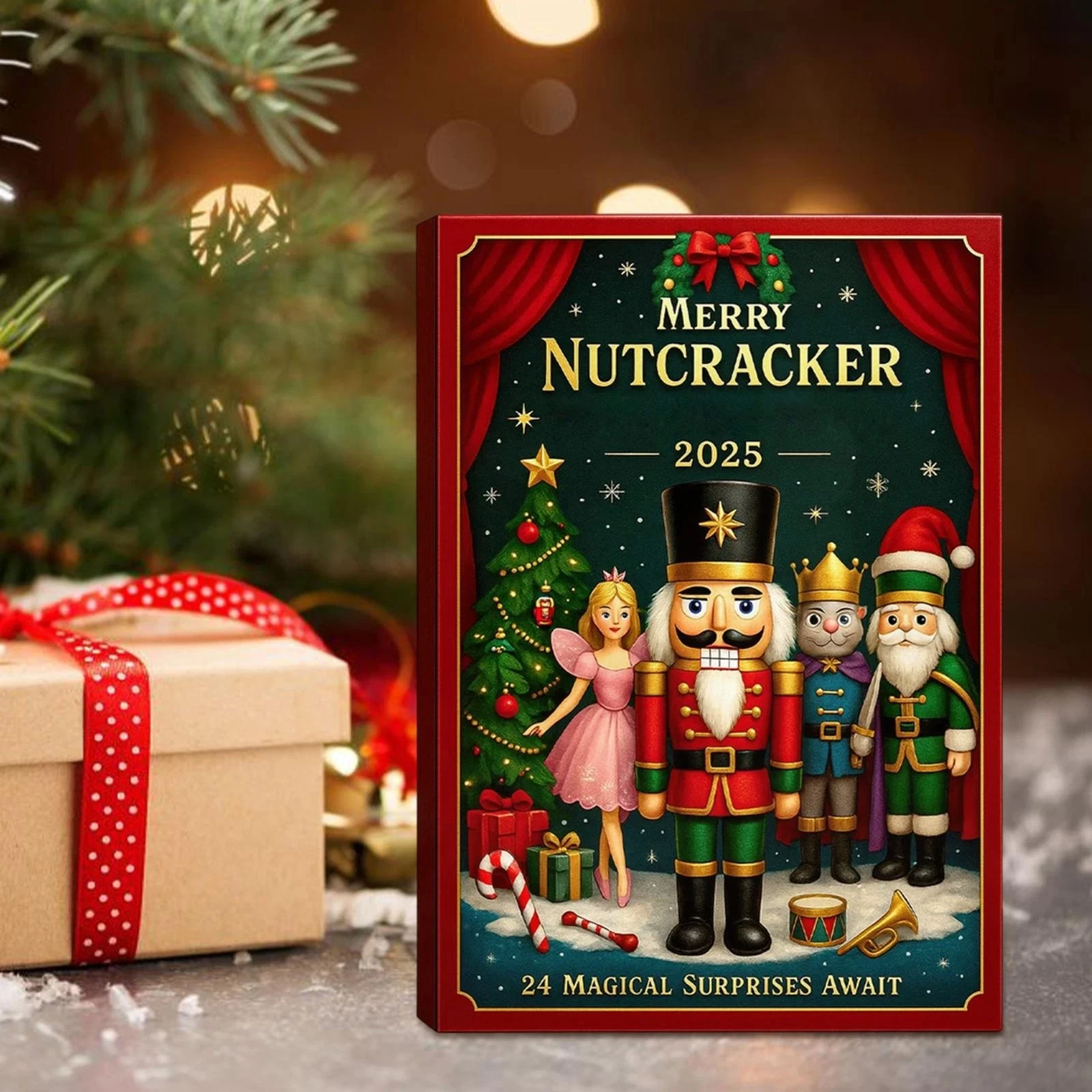 Merry Nutcracker Advent Calendar 2025 24-Day Christmas Countdown Calendar..