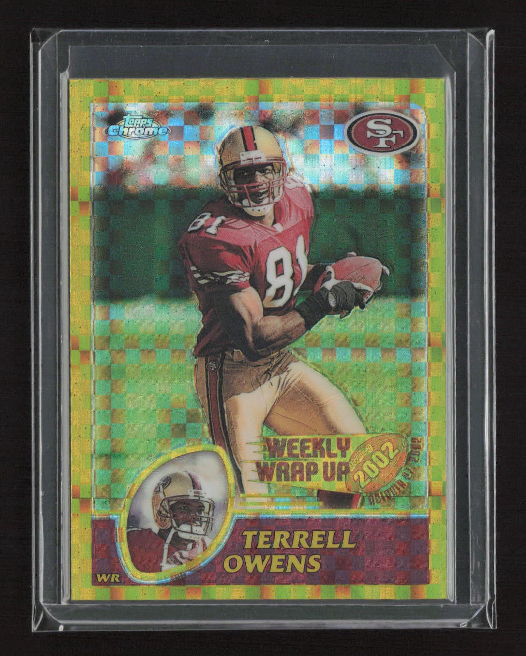 2003 Topps Chrome #153 Terrell Owens Gold Xfractors #/101 HOF RARE