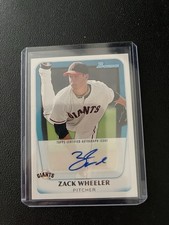 2011 Bowman Prospects  Zach (Zack) Wheeler  Auto Autograph