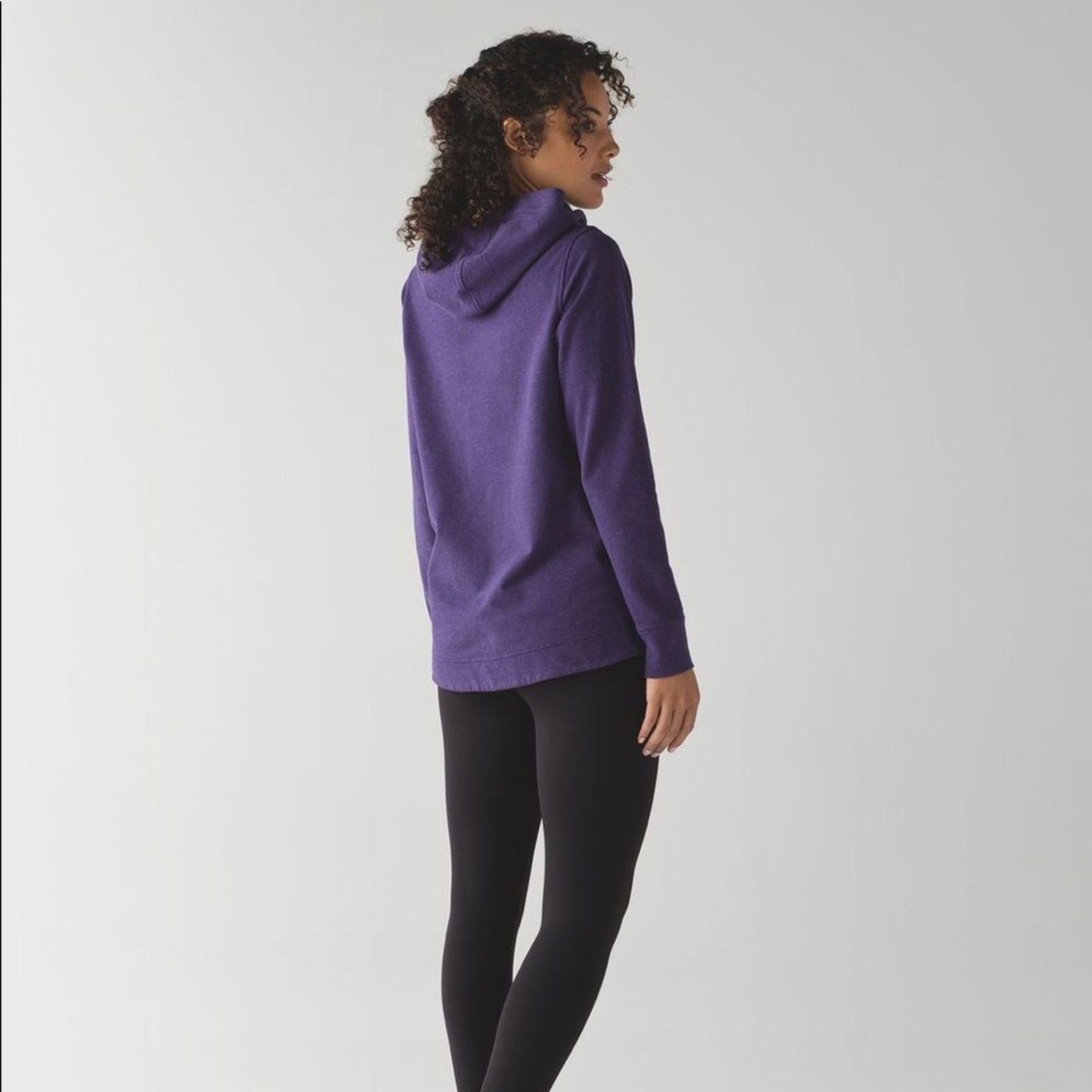 Lululemon Split Pullover Heathered Black Grape Si… - image 2