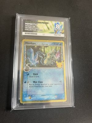 #ad #ad Mimikyu SWSH136 ACE 8 NM MINT Japanese Pokemon Cards Delta Species Celebrations GBP 24.95