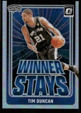 2024-25 Donruss Optic #12 Tim Duncan Winner Stays Holo