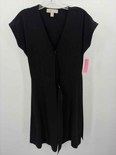 Pre-Owned Michael Kors Black Size Medium Short Short Sleeve Dress