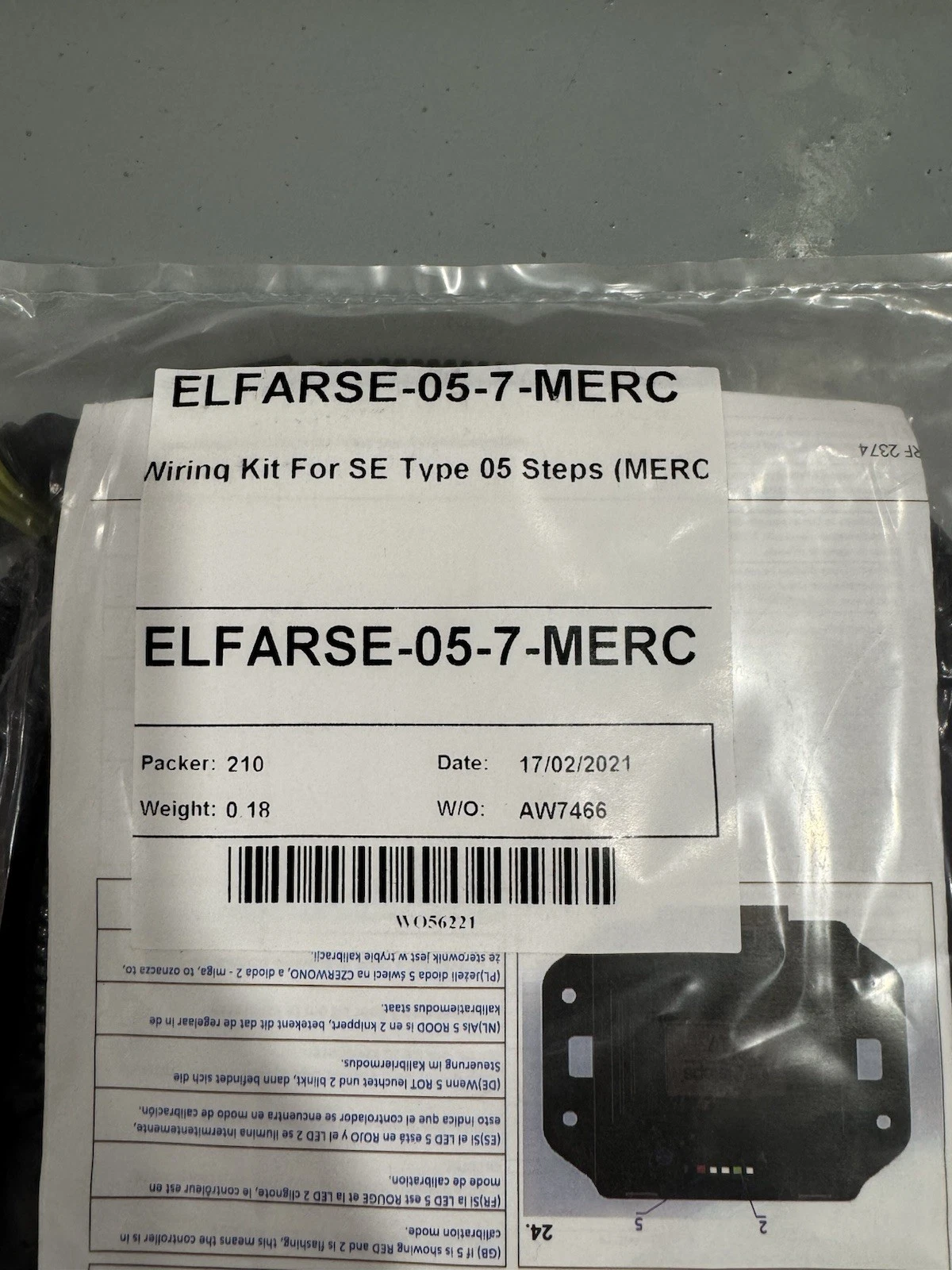 Wiring Kit for SE Type 05 Steps for Mercedes ELFARSE-05-7-MERC Brand New 2
