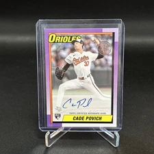 Cade Povich Auto 2025 Topps Series 1 1990 Autographs  #90A-CP  RC ROOKIE