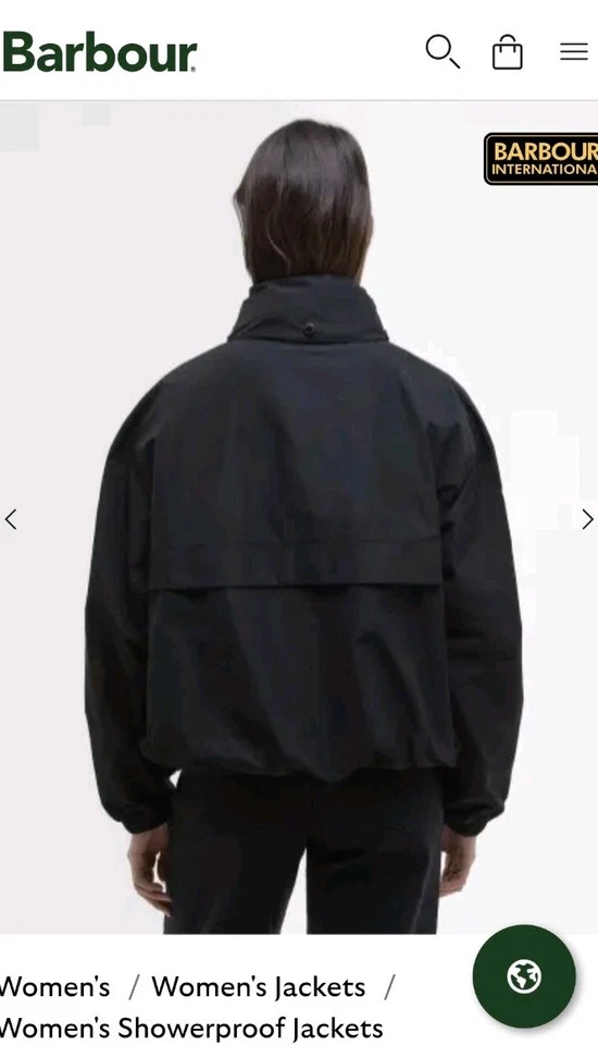 Barbour  Women's Lolita Showerproof Jacket New Size M Rrp 179 - Image 2 of 4