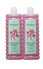 AVON Senses Bubble Bath 24 Oz PEPPERMINT DELIGHT Sealed SOLD In LOTS OF 2