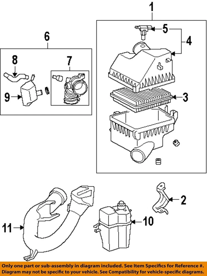 Used Fuel Injection Air Flow Meter fits: 2006 Toyota Rav4 2.4L 2AZFE engine Grad - Image 3 of 4