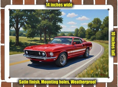 Metal Sign - 1969 Shelby GT350 1 Oil Painting - 14x10