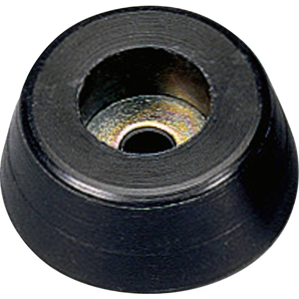 Monacor HF-70 Pied d'appareil noir - Solution de surélévation et ventilation pour équipement