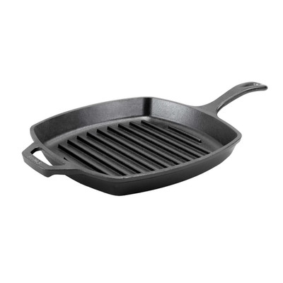 Lodge 10.25'' Square Seasonsed Cast Iron Grill Pan