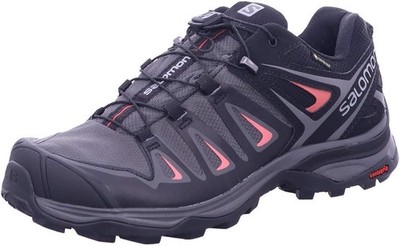 Salomon X Ultra 3 GTX Hiking Women s Gore-Tex Grey Magnet Black Mineral Red