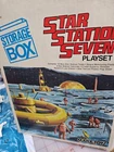Vintage Marx Toys Star Station Seven #4115 Space Playset Storage Box w/ Box &...