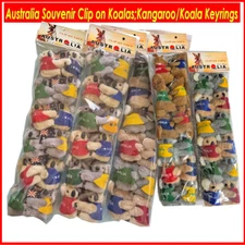 24/36pcs Australian Souvenir Koala W Boomerang / Flag / Keyring Kangaroo Clip on