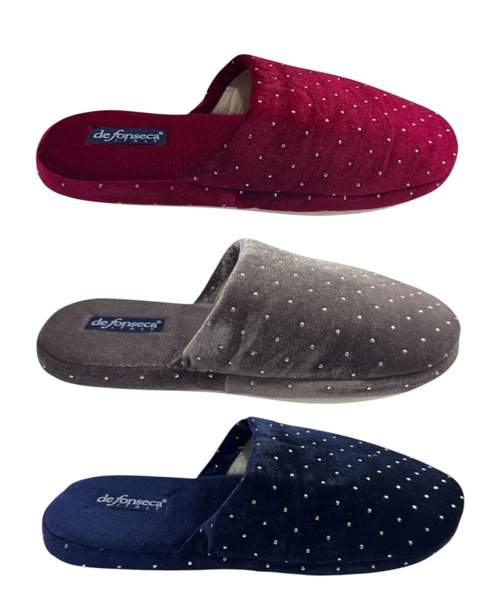 Fly Flot | Classic Man, Pantofole Uomo A Coste, Ciabatta Con Tomaia In Velluto, Sottopiede In Microfibra, Blu, 39 : Fly Flot - Foto 9