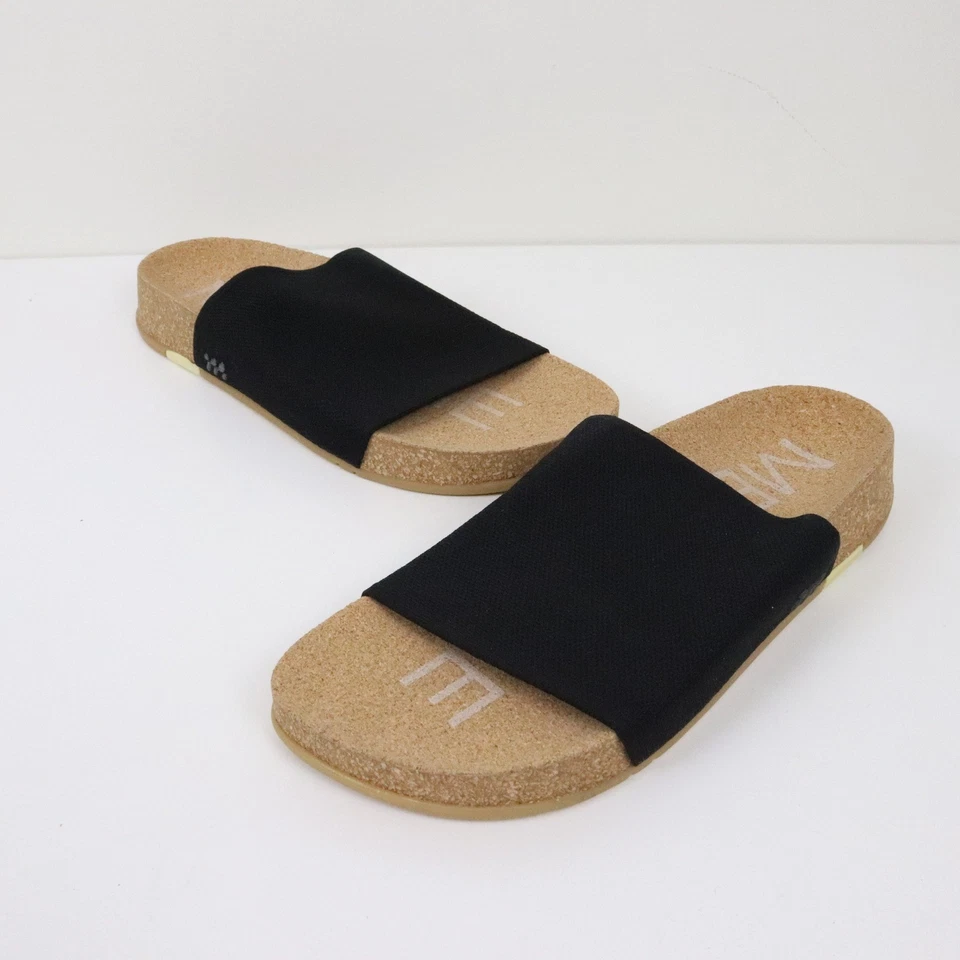 Босоножки Message Shaw Classic Slide черные 37 7 с широкой лентой эластичные вязаные комфортные - Изображение 2 из 4