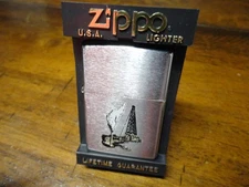 OIL DERRICK ZIPPO LIGHTER MINT IN BOX 1999