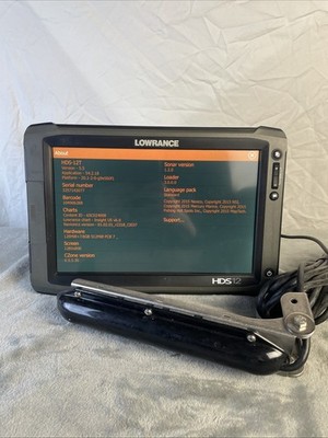 Lowrance Hds 12 Touch Gen 2 Head Unit W Final ASY XDCR  SS HD Transducer & Mount