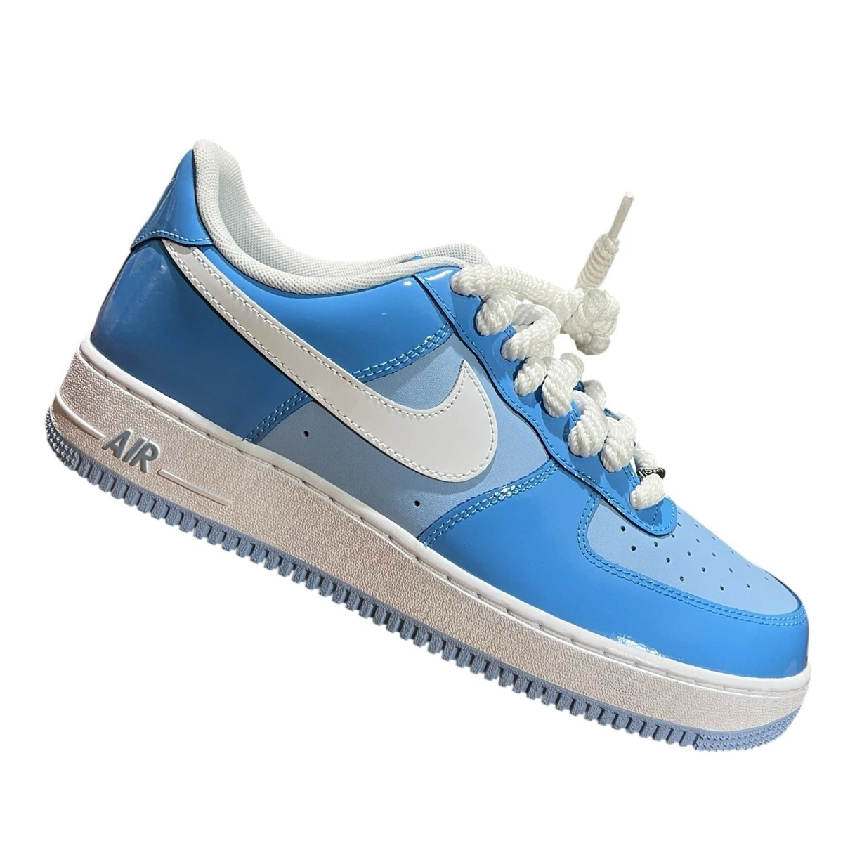 NEW Nike Air Force 1 \'07 LV8 Psychic Blue Patent HV9405-400 Men Size 10.5 Air Force 1  main image 2