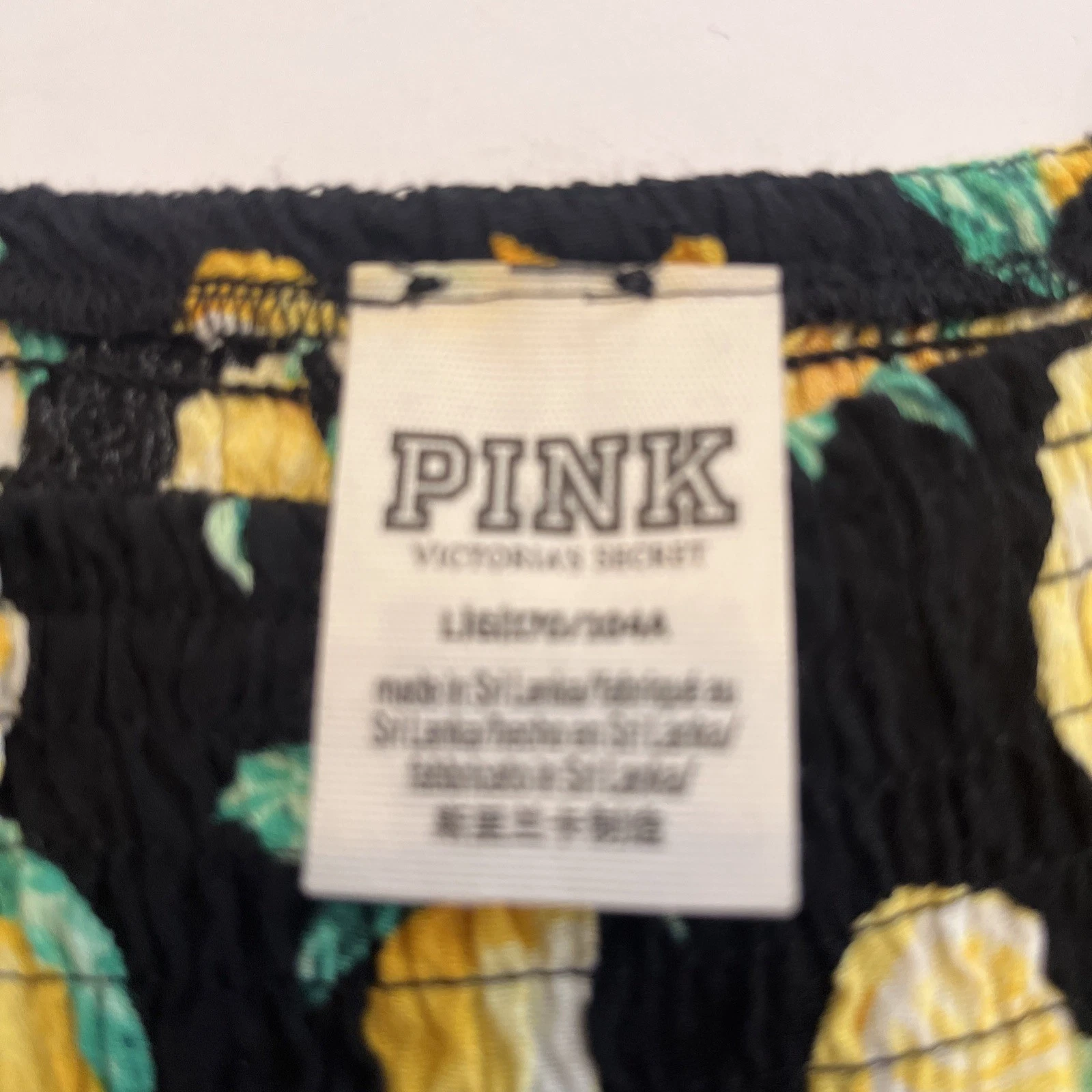 UNDERCOVER Abito rosa Victorias Secret stampa limone taglia grande. Logo sul retro