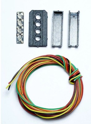 Train Tech TTSH6 Signalköpfe Kit 4 Aspekte äußere Entfernung (R/Y/G/Y)