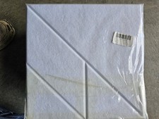 21 Pack Acoustic Panels w Self-Adhesive 12" X 12" X 0.25" White Panels