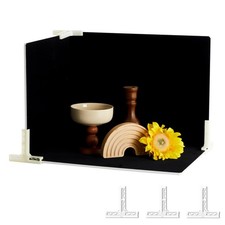 Boards Photo Backdrop, Black Velvet Replica Surface, Food Photography Backdro...