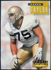 1994 Aaron Taylor (RC) Notre Dame Irish NFL Skybox Rookie Impact Card #288. rookie card picture