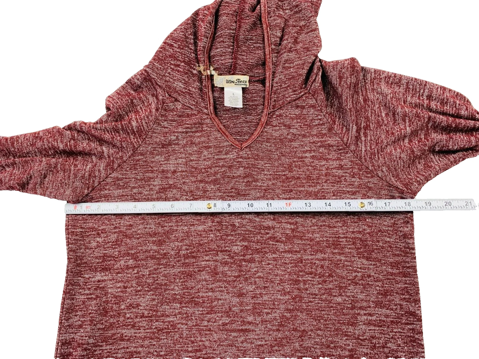 VETEMENTS Felpa con cappuccio premaman Ultra Teexe taglia L marrone erica