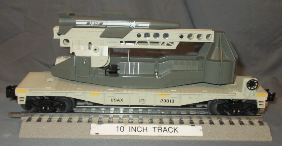 Lionel 23013 U.S. Army 6650 Style Operating Missile Launching Flatcar O/027 ga. - Image 2 of 4
