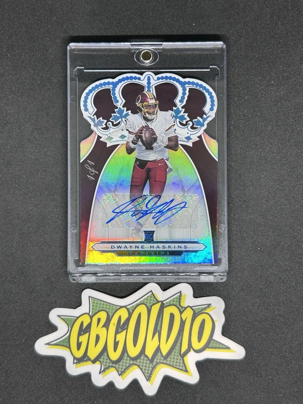 2019 Panini Crown Royale Dwayne Haskins Rookie Auto 1/1 One Of One