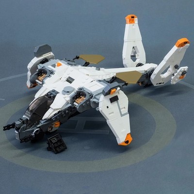 MOC Titanfall 2 Phantom Fighter Building Block Game Model Assembly Toy Bricks