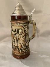 Vintage Original Gerzit Gerz Tall Beer Stein Made In Germany