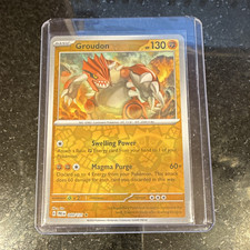 Groudon 049/131 Rare Reverse Holo Sv: Prismatic Evolutions Pokémon TCG EN HP130