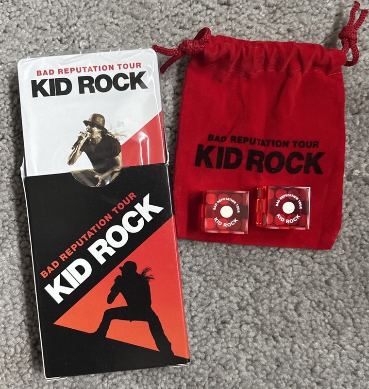 Kid Rock 2022 Bad Reputation Tour Playing Cards And Die Set New