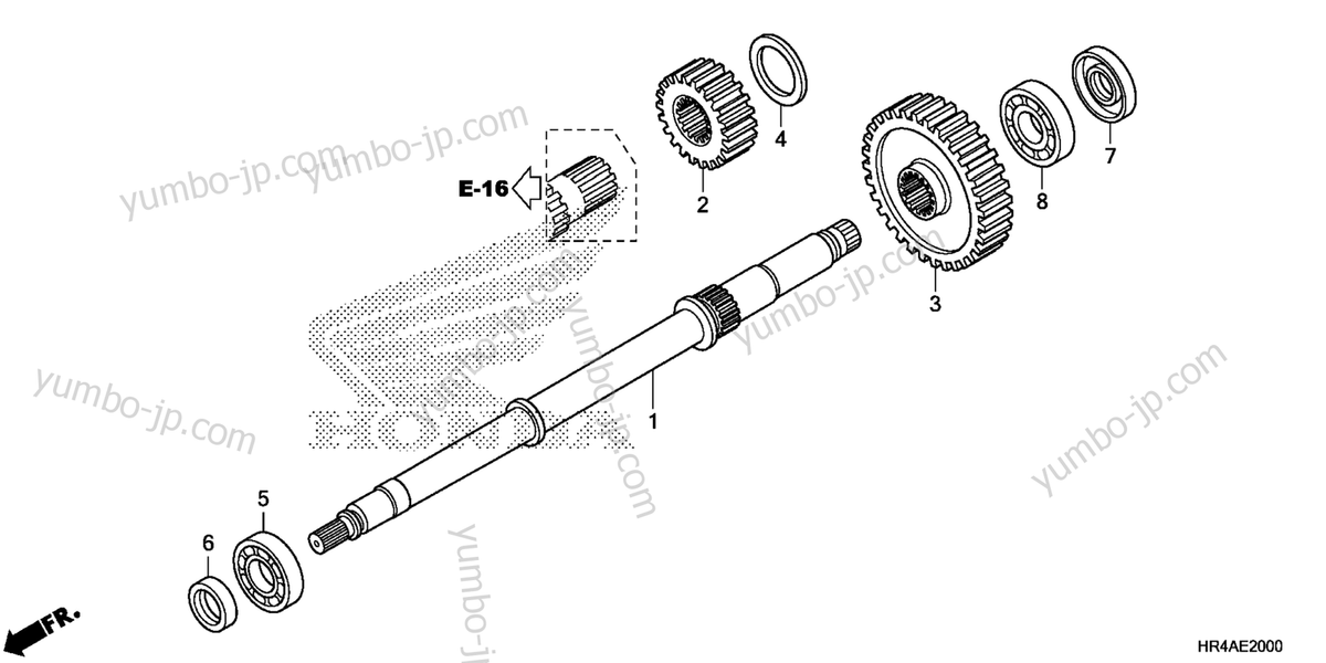OIL SEAL (25X45X7) (91204-HR0-F01) for Honda ATV drive shaft