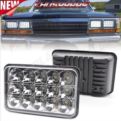 Super Bright 2PC 4x6'' inch LED Headlight Projector For Isuzu NPR 1991-2005 Truck