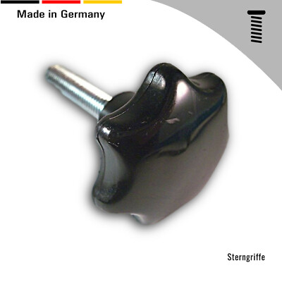 1 Sterngriff / Handrad Aus Kunststoff/Stahl – Ø 30 Mm, Mit M5, M6 Oder M8 Gewinde