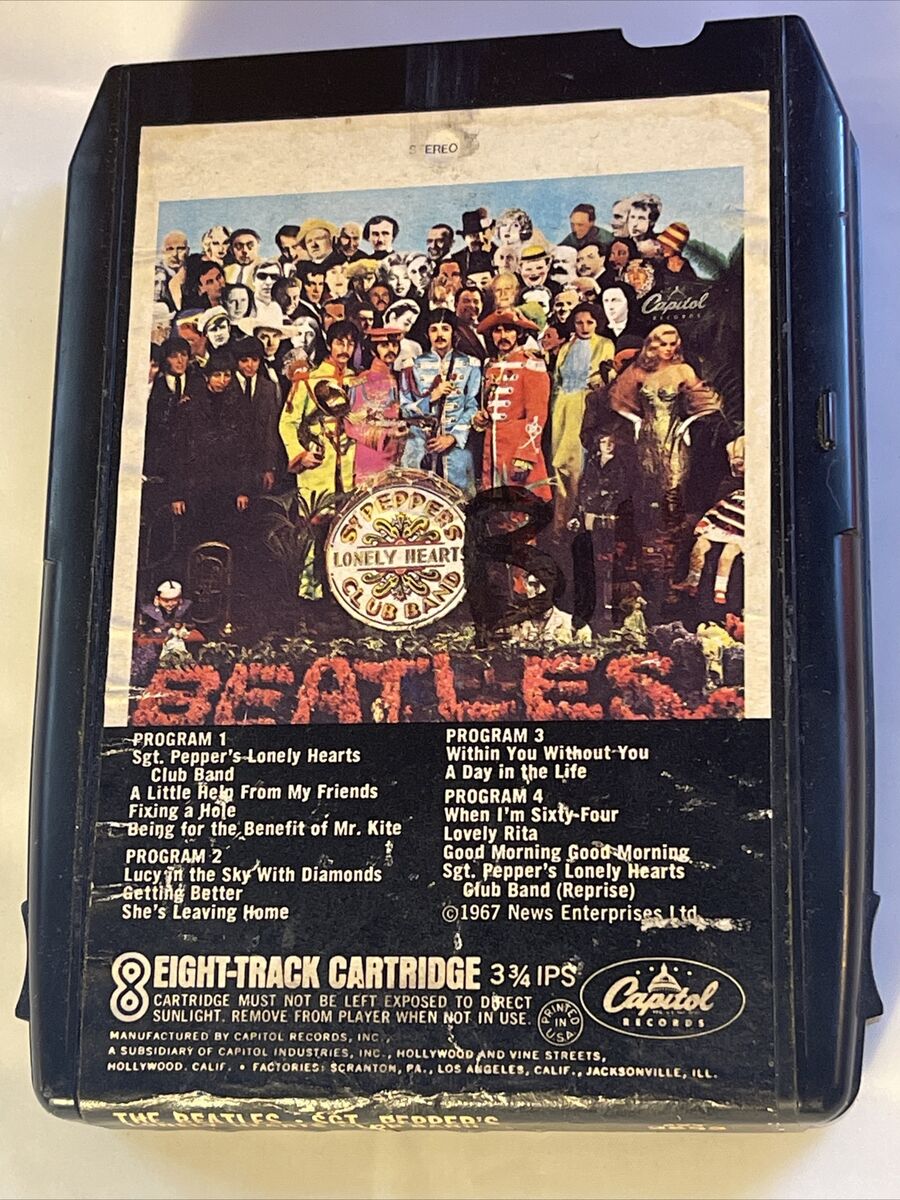 The Beatles - Sgt. Pepper's Lonely Hearts Club Band 8-Track UNTESTED. The Beatles - Sgt. Pepper's Lonely Hearts Club Band 8-Track UNTESTED.