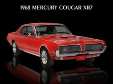 1968 Mercury Cougar XR7 New Sign - 18x24" USA STEEL XL Size - 4 lbs