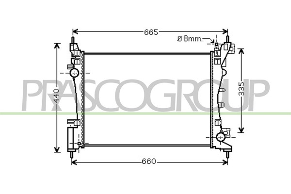KüHler WasserküHler FüR Fiat Fiorino Kasten/Kombi Qubo CitroëN Nemo 225 225-image