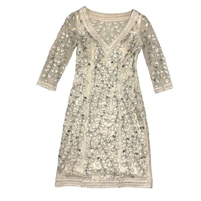 Vintage Sue Wong Nocturne Appliqu Ivory White Lace Formal Wedding Prom  Dress | eBay